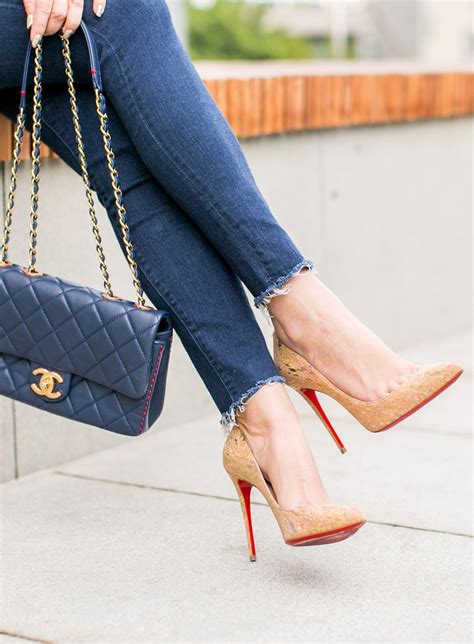 chanel bag louboutin heels picture|chanel pumps heels.